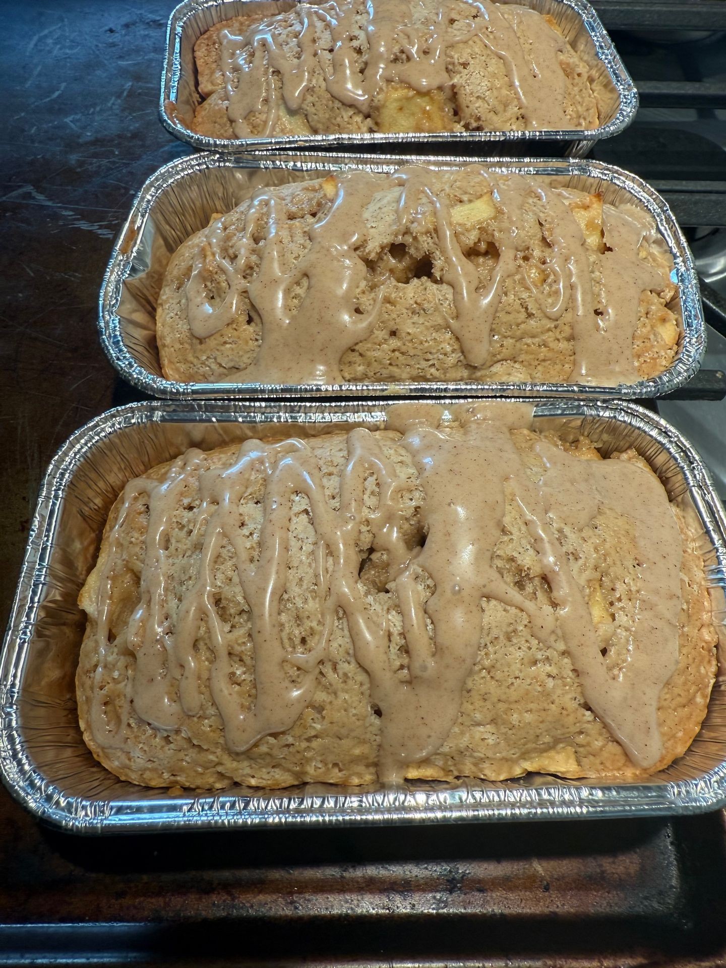 Mini Sourdough Apple Bread 